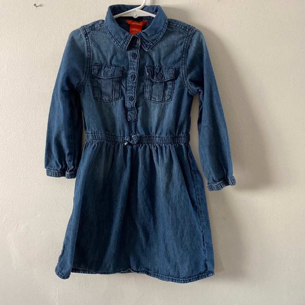 JOE FRESH | Toddler Girl Denim Long-Sleeve Dress